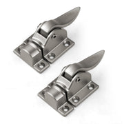 Plantex Cabinet Latch Ã¢â‚¬â€œ Heavy-Duty Hatch Case Bolt for Storage Units, Toolboxes, Kitchen Cabinets & Cupboards - Pack of 2 (Satin)