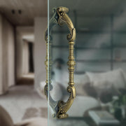 Plantex 14 Inch Main Door Handle/Pull-Push Door Handle/Handle for Main Door/Door Accessories - Pack of 1 (Brass Antique)