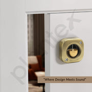 Plantex Square Door Chime with Brass Bell/Dopamine Door Bell for Home/Temple & Meditation Bell for Positive Energy & Home DÃƒÂ©cor - Pack of 1 (DTK-292 - Brass Antique)