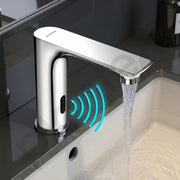 Plantex Sensor Tap for Wash Basin/Brass Touchless Basin Faucet/Electronic Pillar Tap for Sink - (10010, Chrome)