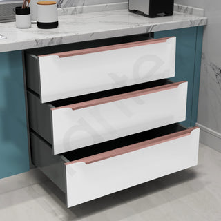 Plantex Profile Handle for Kitchen Cabinet/32 Inch Alluminium Drawer Profile Handle/Wardrobe Pull Handle for Home/Office/Hotel - Pack of 1 (Rose Gold)