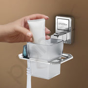 Plantex 304 Grade Stainless Steel Tooth Brush Holder/ABS Tumbler Stand/Bathroom Accessories - Darcy (Chrome)