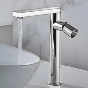 Plantex Pure Brass Pillar Tap for Wash Basin Tap/Single Lever Basin Mixer Tap/Water Tap for Wash Basin/Bathroom Faucet-(Chrome)