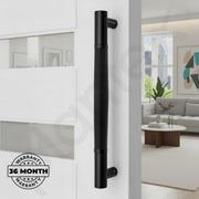 Plantex Main Door Handle/Stainless Steel & Aluminium Door Handle/450mm Pull-Push Handle for Home/Office/Hotel - Pack of 1 (DTMD-411, Black)