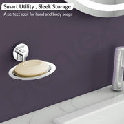Plantex Stainless Steel Soap Holder for Bathroom/Soap Stand/Soap Dish/Soap Storage/Bathroom Accessories (Chrome)