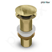 Plantex Pure Brass Waste Coupling for Wash Basin/5 inch Drain Out let System Full Thread Sink Waste Coupling - Pack of 1 (Matt Gold)