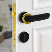 Plantex Door Lock for Home/Main Door Lock Set with 3 Computerized Key/Mortise Lock for Door with Brass Lock Body & Cylinder (SM037, Gold & Black)