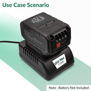 Plantex Battery Charger/Charging Currant 2 Ampier/Power Charger - 21V (FA-1201600ST, Black)