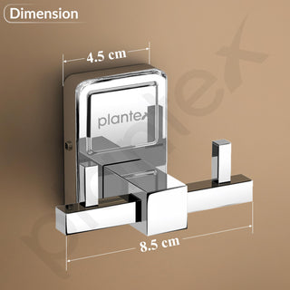 Plantex 304 Grade Stainless Steel Robe Hook/Cloth-Towel Hanger/Door Hanger Hook/Bathroom Accessories - Darcy (Chrome)