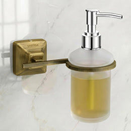 Plantex 304 Grade Stainless Steel Liquid Soap Dispenser/Shampoo Dispenser/Hand Wash Dispenser/Bathroom Accessories - Squaro (Antique)