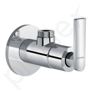 Plantex Pure Brass Angle Valve for Bathroom with Teflon tape & Brass Wall Flange/Angle Cocke for Bathroom -[BAL-505-Chrome]