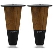 Plantex Heavy Duty Round 4 inch Spare Sofa Legs for Bed Furniture/Sofa Legs for Furniture Fitting/Table Legs/Sofa Leg Set of 2 pcs (Black Finish)