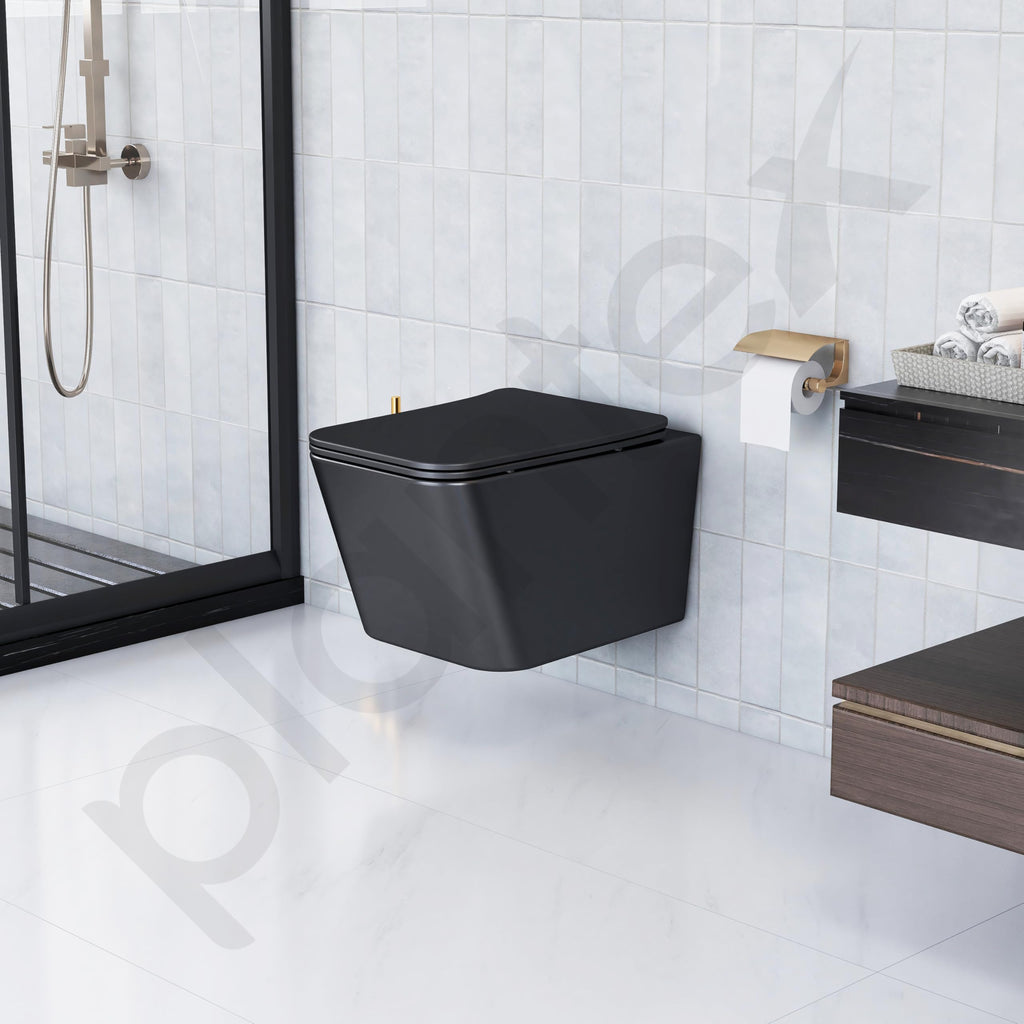 Plantex Imported Italica Ceramic Wall Hung Commode for Toilet/Rimless ...