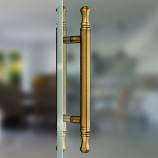Plantex 14 inch Main Door Handle/Heavy Duty Door Handles for Main Door/Pull-Push Handle for Glass & Wooden Doors - Pack of 1 (Brass Antique) - 3 Years Warranty
