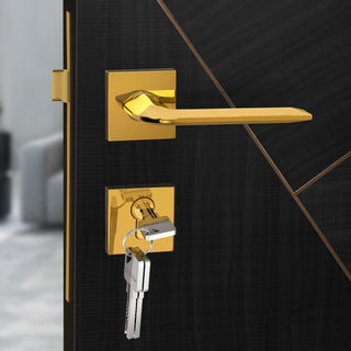 Plantex Heavy Duty Door Lock - Main Door Lock Set with 3 Keys/Mortise Door Lock for Home/Office/Hotel (7105 - Gold)