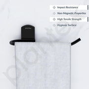 Plantex 304 Steinless Steel Towel Hanger for Wash Basin/Towel Holder/Towel Ring for Wash Basin/Bathroom Accessories (Black) Parv