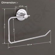 Plantex Towel Ring for Bathroom/Stainless Steel Towel Holder/Towel Hanger for Washbasin/Bathroom Accessories - Pack of 1 (Chrome)