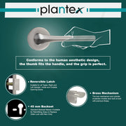 Plantex Main Door Lock/Mortise Lock for Door with 3 Years of Warranty - Robust Door Lock for Home with Brass Lock Body & Cylinder (Satin Finish)