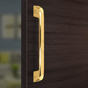 Plantex Door Lock for Home/Door Handle for Main Door/Mortise Lock with 3 computerized Brass keys/14 inch Pull-Push Handle/Door Hardware - Combo (Gold)