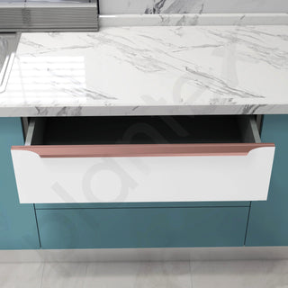 Plantex Profile Handle for Kitchen Cabinet/36 Inch Alluminium Drawer Profile Handle/Wardrobe Pull Handle for Home/Office/Hotel - Pack of 1 (Rose Gold)