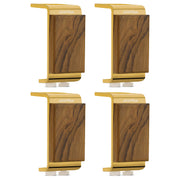 Plantex Heavy Duty Stainless Steel 4 inch Sofa Leg/Bed Furniture Leg Pair for Home/Furniture Sofa Legs for Table/Sofa Support Legs/Sofa Furniture Leg (Gold) Set of 4 Pcs