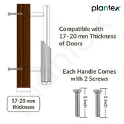 Plantex Stainless Steel & Aluminium Cabinet Handle/900mm Wardrobe Handle for Home/Cupboard Door Pull-Push Handles for Hotel/Office - Pack of 2 (DTC-3960, Green & Gold)