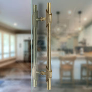 Plantex Heavy Duty Main Door Handle/18 Inch Door Handle for Main Door/Pull-Push Door Handle for Glass & Wooden Door/3 Years Warranty Pack of 1 (S-120-Brass Antique)