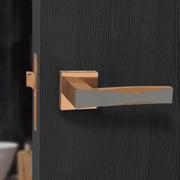 Plantex Heavy Duty Door Lock for Bathroom/Mortise Keyless Door Lock for Store Room/Balcony/Office with Baby Latch (7085 - PVD Choco & Satin Black Matt Finish)
