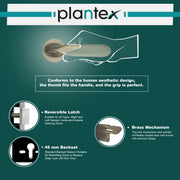 Plantex Main Door Lock/Mortise Lock for Door with 3 Years of Warranty - Robust Door Lock for Home with Brass Lock Body & Cylinder(7106 - Satin White)