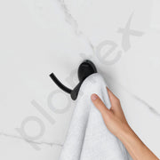 Plantex 304 Grade Stainless Steel Robe Hook for Hanging Clothes/Towel Hanger/Hooks for Bathroom/Living Room/Bathroom Accessories - Oreva (Black)