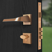 Plantex Premium Door Lock with 3 Years of Warranty/Main Door Lock for Home/Mortise Lock for Door - Main Door Lock Set (7090- PVD Choco & Satin Black Matt)