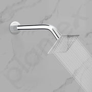 Plantex 11-Inch Round Bend Shower Arm for Overhead Shower/Stainless Steel Shower Pipe/Wall Mount Bathroom Fitting with Â½-Inch Thread - Pack of 1 (Chrome)
