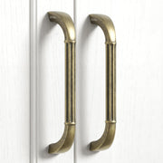 Plantex Cabinet Handle/128mm Handle for Drawer/Wardrobe/Kitchen Handle/Pull-Push Handle for Home/Office - Pack of 2 (Brass Antique)