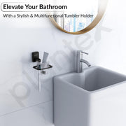 Plantex 304 Garde Stainless Steel Tooth Brush Holder/Tumbler Holder/Bathroom Accessories - Darcy (Black)