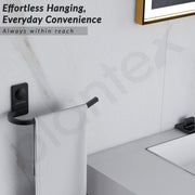 Plantex Metro Platinum Stainless Steel Napkin Ring/Towel Ring/Napkin Holder/Bathroom Accessories - Pack of 1 (Black)