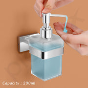 Plantex Stainless Steel Liquid Soap Dispenser/Shampoo Dispenser/Hand Wash Bathroom Accessories - Nexa (Chrome)