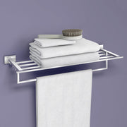Plantex 304 Grade Stainless Steel 24 Inches Large Towel Rack for Bathroom/Towel Holder/Towel Stand for Bathroom Accessories - Benz (Chrome)