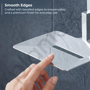 Plantex 304 Grade Stainless Steel Soap Dish for Bathroom/Soap Holder/Soap Stand/Bathroom Accessories - Decan (Chrome)