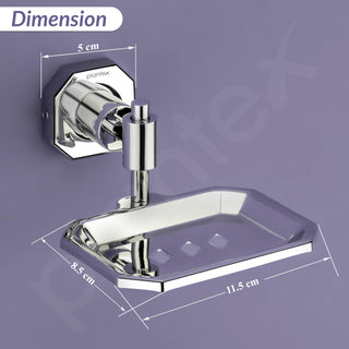 Plantex 304 Grade Stainless Steel Bathroom Soap Case/Soap Holder/Bathroom Accessories - Nipron (Chrome)