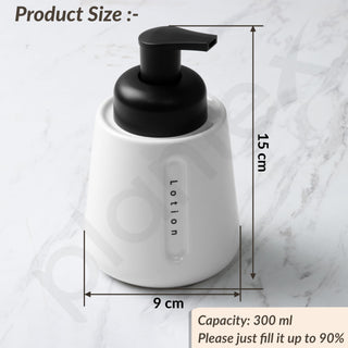 Plantex Ceramic Soap Dispenser for Washbasin/Hand Soap Dispenser/Soap Dispenser for Kitchen/Bathroom Accessories - Pack of 1
