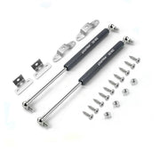 Plantex 12 Inch Hydraulic Gas Spring Stay Strut Pneumatic Lift Support with Cover/Cabinet Hinges Support/Capacity 10 KGS (100 N) - Pair of 1 (2 Pcs) (Silver)