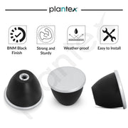 Plantex Heavy Duty Knob for Drawer/Cabinet/Pull and Push for Drawer Home/Office Pack of 2 (Black Nickel Matt)