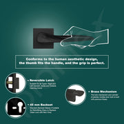 Plantex Premium Door Lock with 3 Years of Warranty/Main Door Lock for Home/Mortise Locks for Door - (PT-002- Black)