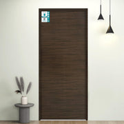 Plantex WPC Doors for Bathroom (30 mm - Thickness)/Termiteproof Bathroom Door/2.25x6.75 Feet Wooden Finished Door for Home/Balcony/Office/Kitchen, Density-550 (27x81 inch,22 kg- Charcoal Oak)