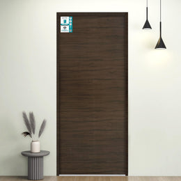 Plantex WPC Doors for Bathroom (30 mm - Thickness)/Termiteproof Bathroom Door/2.25x6.75 Feet Wooden Finished Door for Home/Balcony/Office/Kitchen, Density-550 (27x81 inch,22 kg- Charcoal Oak)