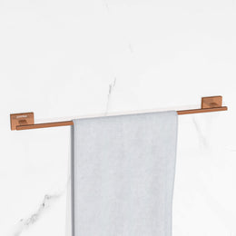Plantex 304 Grade Stainless Steel 24 inch Single Towel Rod/Towel Holder/Towel Rack for Bathroom/Towel Bar/Hanger/Stand/Bathroom Accessories - Benz (Rose Gold)