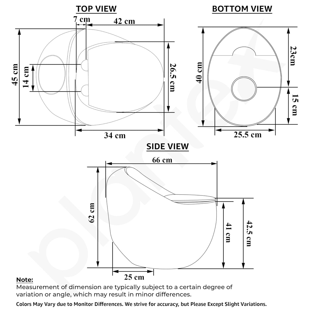 Plantex Imported Western Commode/Rimless Siphonic Vaccum Flush/One ...