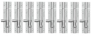 Plantex Stainless Steel Tower Bolt/Tower Bolt for Home,Offices Doors and Windows/Tower Bolt for Main Door/Door Latch/Kundi/Chitakini/Door Latch for Windows - Pack of 8 (Chrome-Silver, 4 inch)