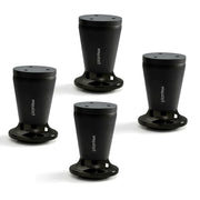 Plantex 3 Inch Sofa Leg for Bed Furniture/Aluminium Sofa Leg for Table/Support Legs/Furniture Leg - Pair of 2 (4 Piece) (DTS-87, Black)