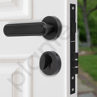 Plantex Triple Security Door Lock for Home/Main Door Lock Set with 3 Years of Warranty/Mortise Lock for Door with Brass Lock Body & Cylinder (Black Finish)